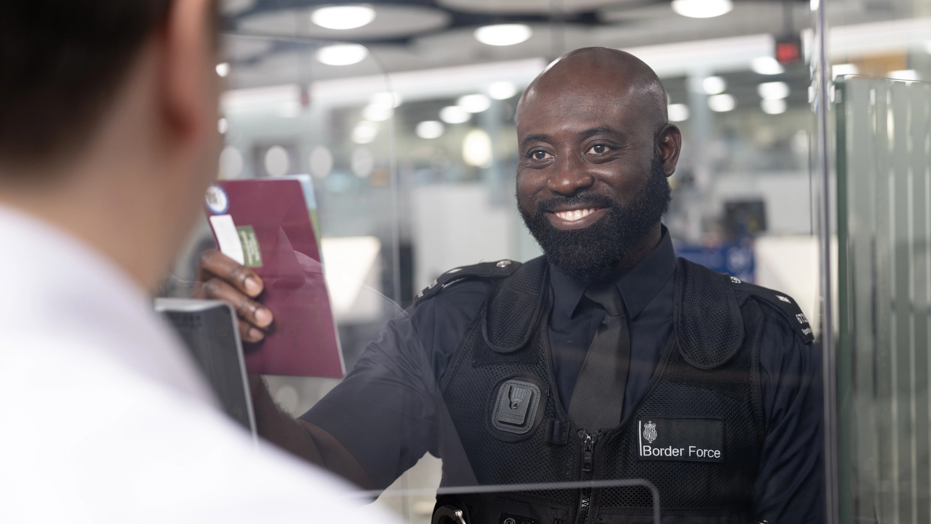 Passport control at Heathrow image